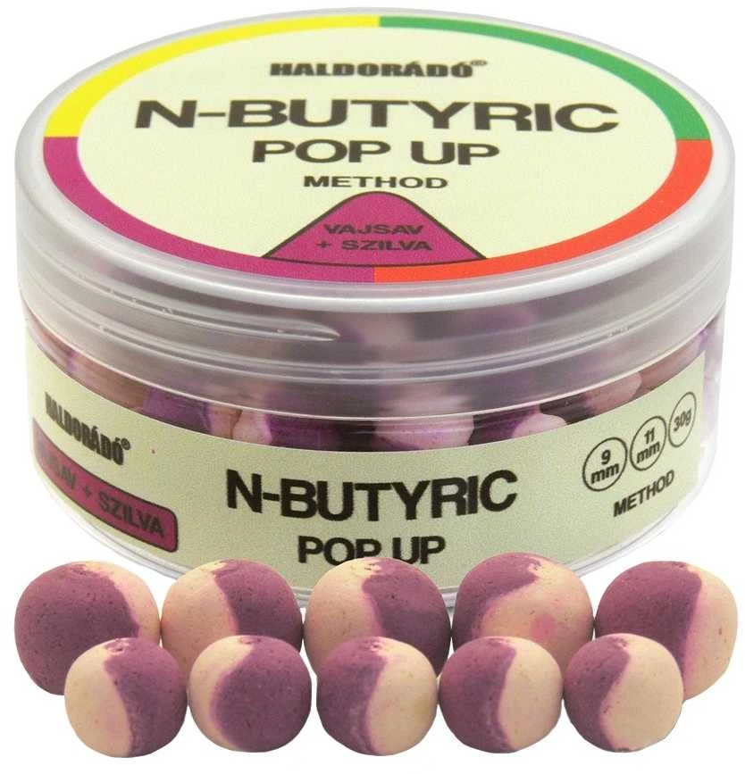 Boiliai Haldorado N-Butyric Pop Up Method 9/11mm - N-Butyric & Plyva