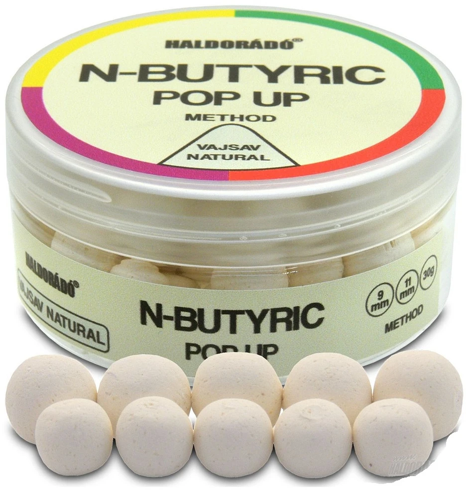 Boiliai Haldorado N-Butyric Pop Up Method 9/11mm - N-Butyric & Natural