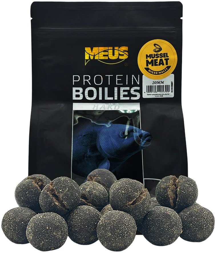 Boiliai Meus Challenge Hard Protein Boilies 20mm 1kg - Mussel