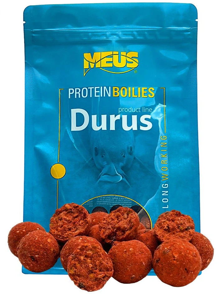 Boiliai Meus Durus Protein Boilies 18mm 1kg - Strawberry