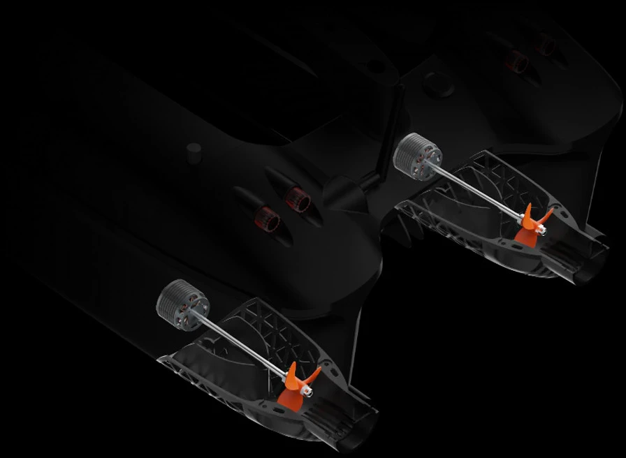 Deeper Quest Bait Boat With Downscan jaukinimo laivelis
