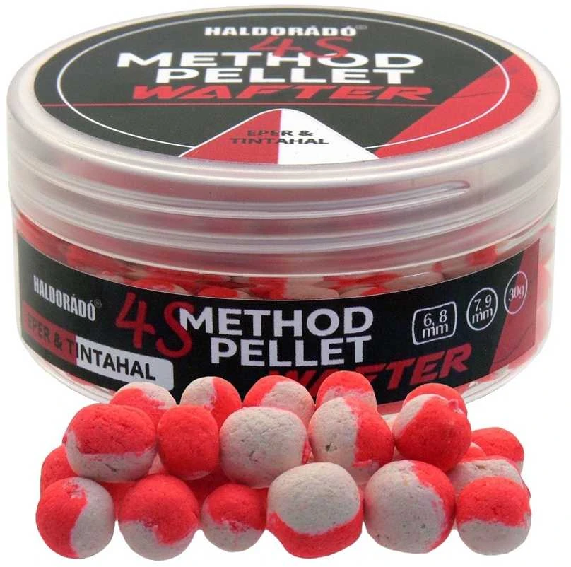 Haldorado 4S Method Pellet Wafter 6-9mm - braškių ir kalmarų skonio