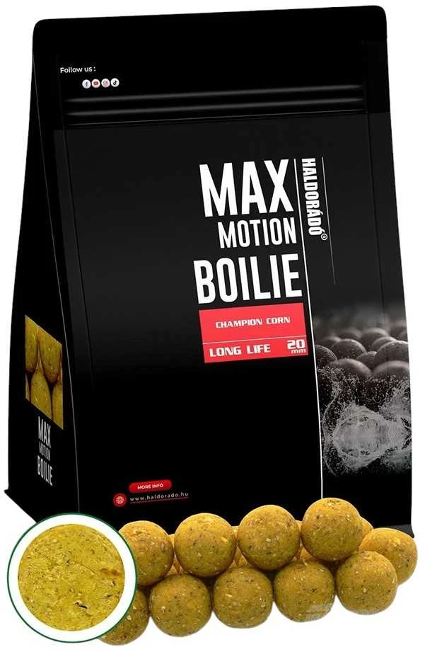 Haldorado Max Motion boiliai Long Life 20mm 800g - Champion Corn