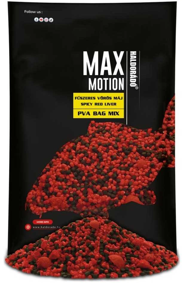 Jaukas Haldorado Max Motion PVA Bag Mix 600g - Spicy Raudona Liver