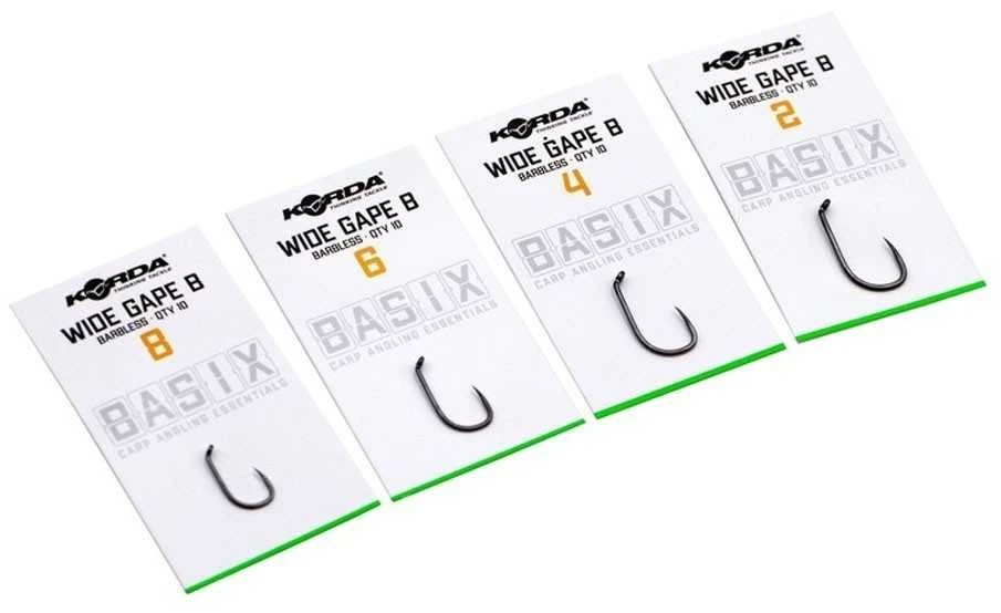 Kabliukai Korda Basix Wide Gape Barbless