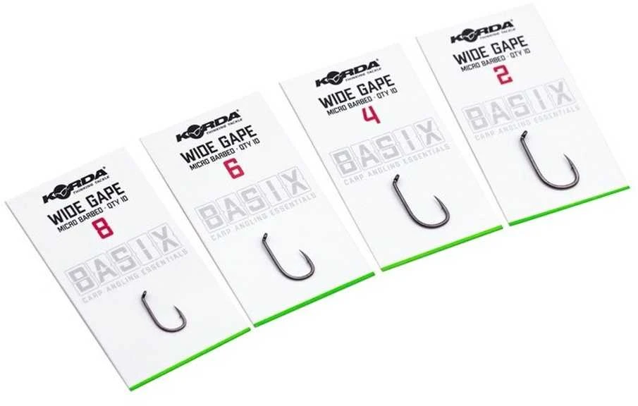 Kabliukai Korda Basix Wide Gape