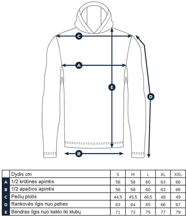 Marškinėliai Adventer & Fishing Functional Hooded UV T-Shirt Bluefin Trevally