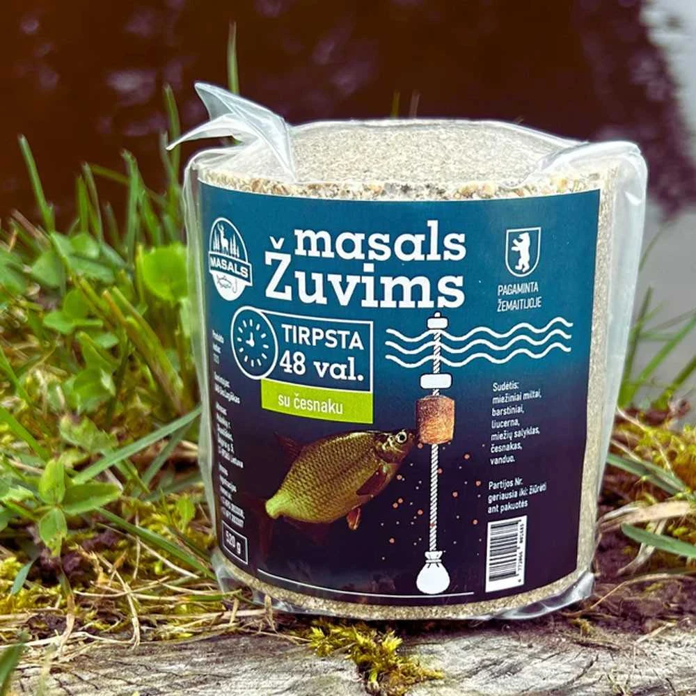 Masals žuvims - natūralus 48 val tirpstantis jaukas 520g