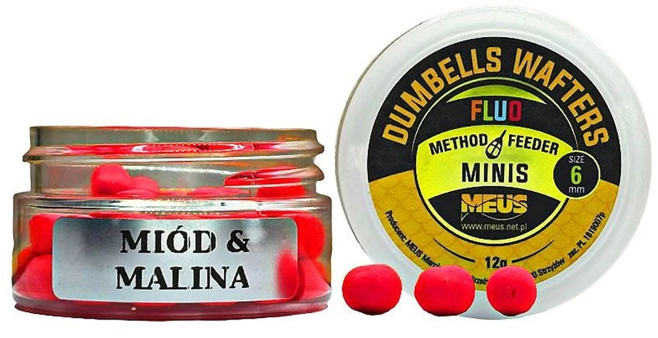 Meus Dumbells Wafters Minis 6mm - Honey & Raspberry