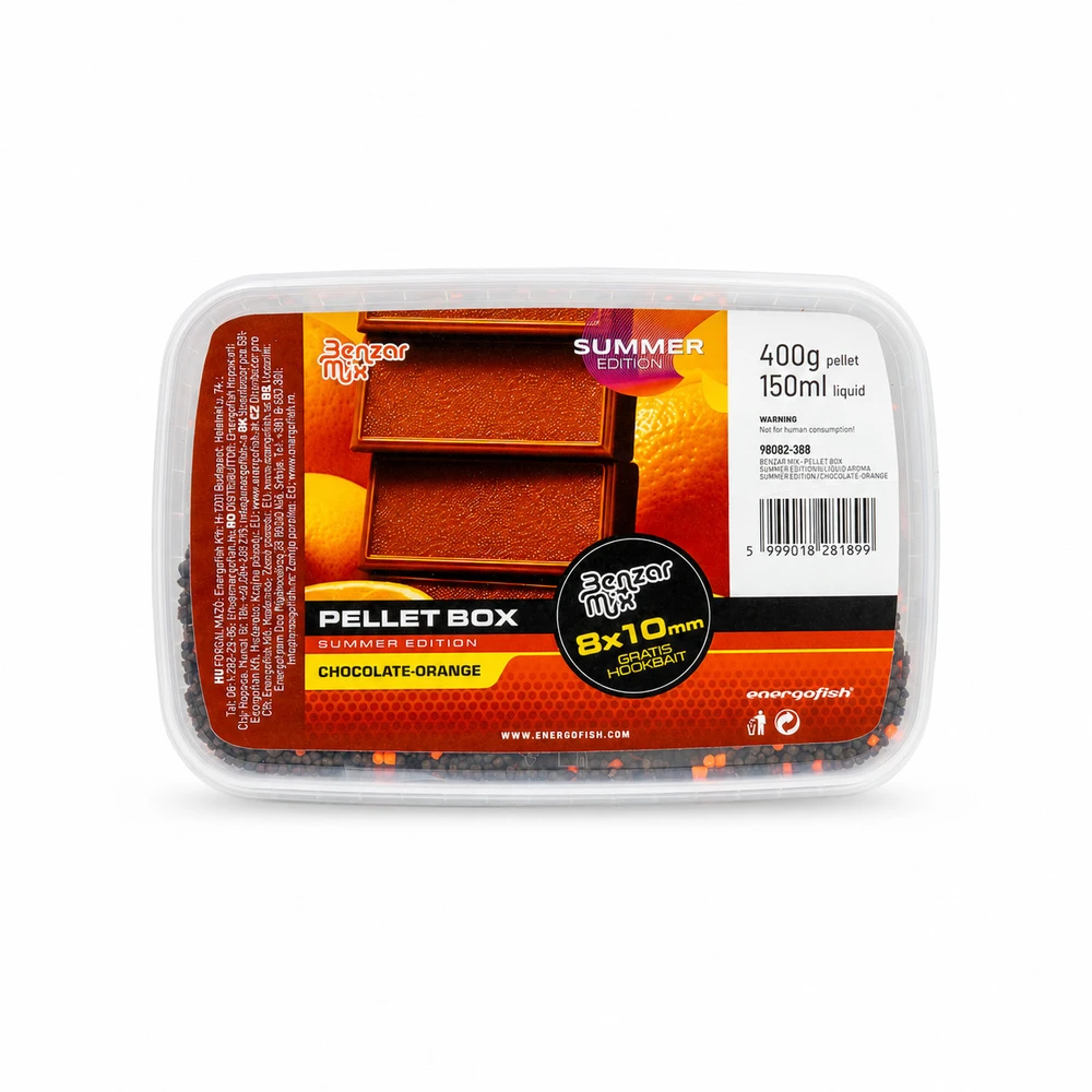Peletės Benzar Mix Pellet Box 400g - Chocolate & Oranžinis
