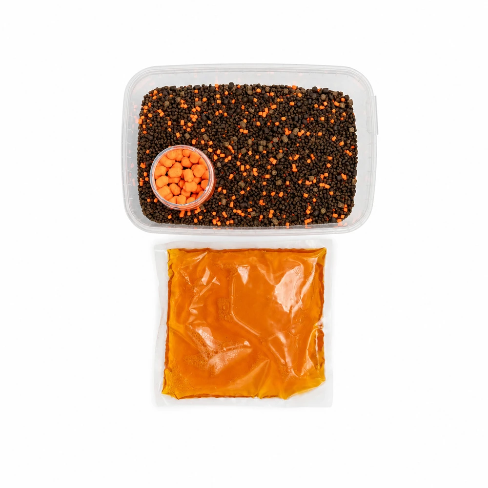 Peletės Benzar Mix Pellet Box 400g - Chocolate & Oranžinis