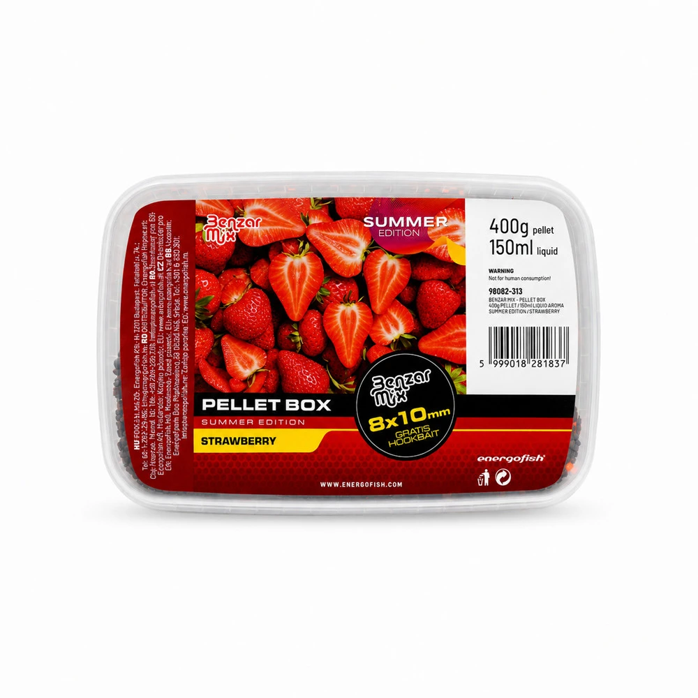 Peletės Benzar Mix Pellet Box 400g - Strawberry
