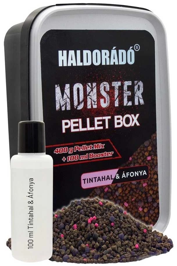 Peletės Haldorado Monster Pellet Box 400g - Squid Blueberry
