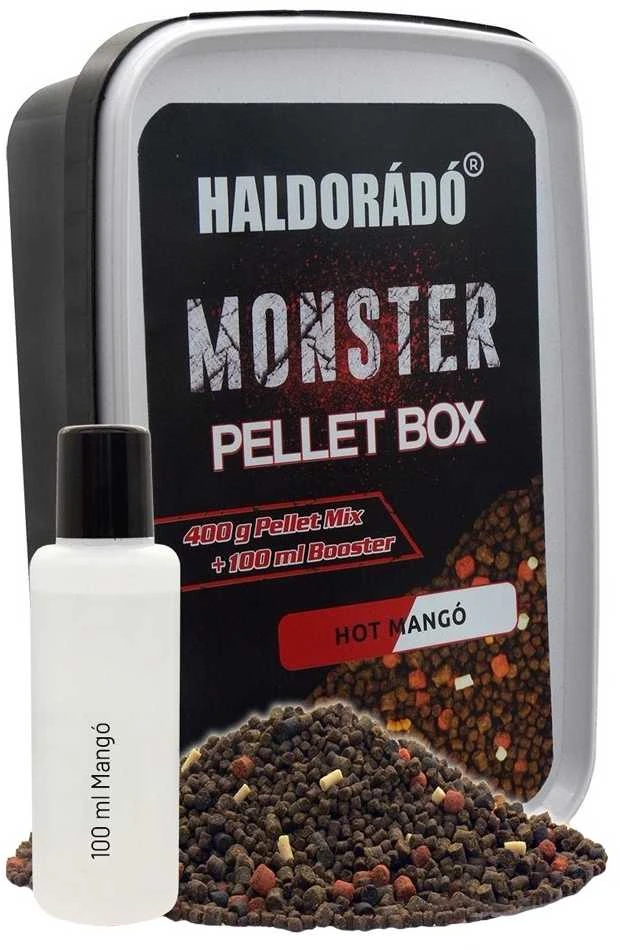 Peletės Haldorado Monster Pellet Box 400g - Hot Mango