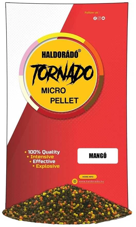 Peletės Haldorado Tornado Micro Pellet 2/3mm - Mango