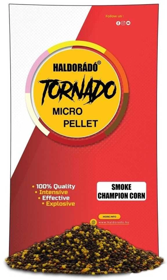 Peletės Haldorado Tornado Smoke Micro Pellet 2/3mm - Champion Corn