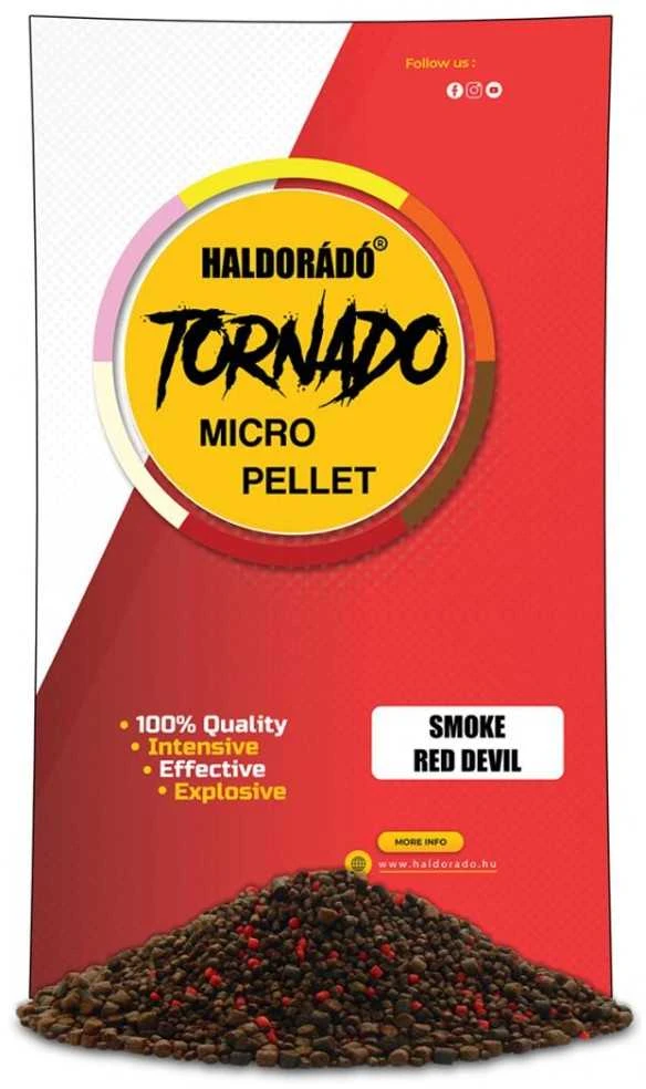 Peletės Haldorado Tornado Smoke Micro Pellet 2/3mm - Raudona Devil