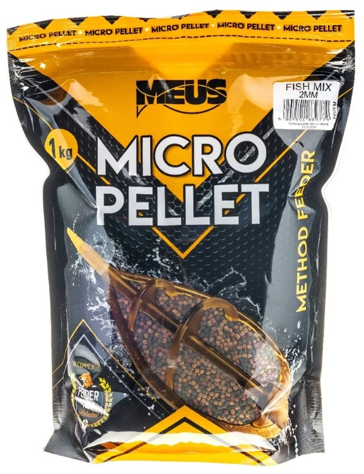Peletės Meus Durus Micro Pellet 2mm 1kg - Žuvinis mišinys