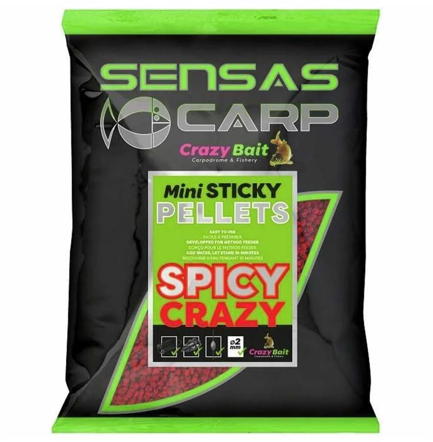 Peletės Sensas Mini Sticky 2mm 700g - Spicy Crazy