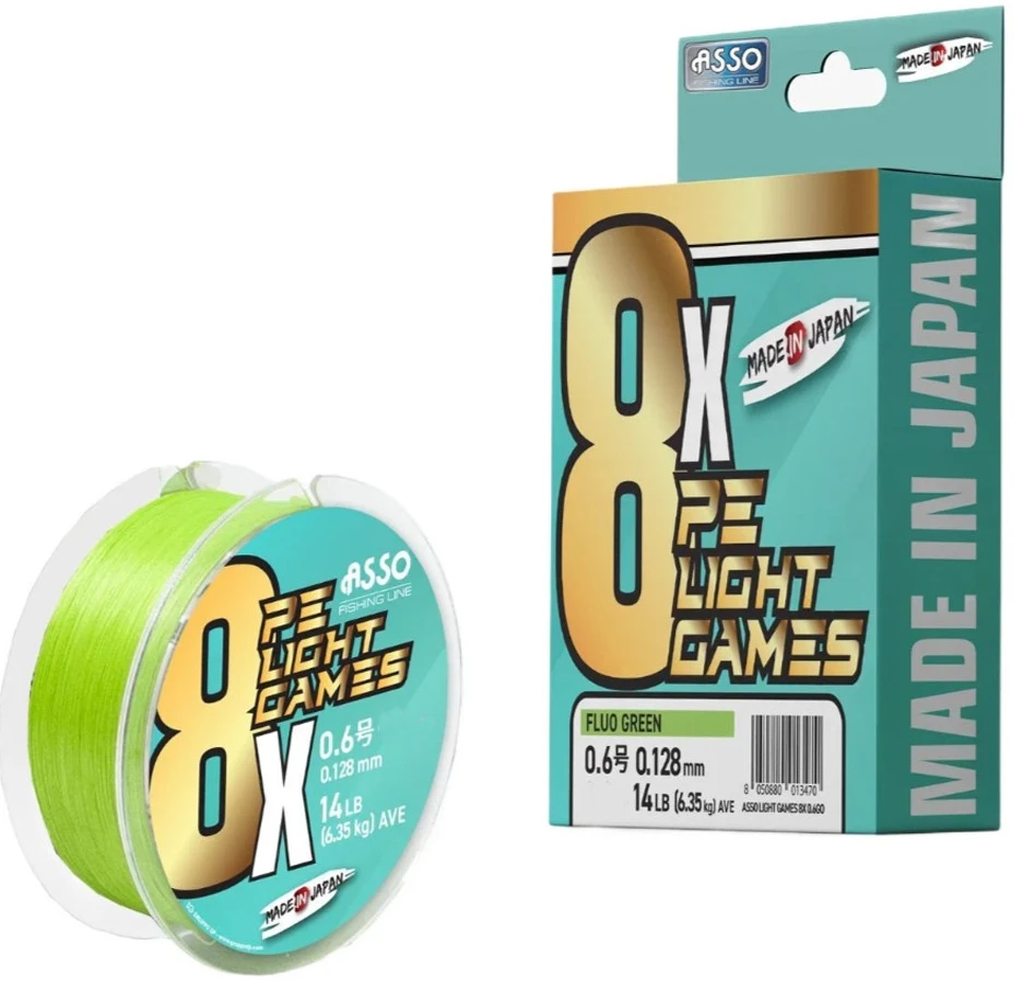 Pintas valas Asso PE 8X Light Games 150m
