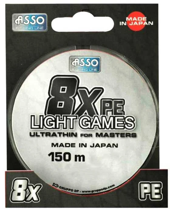 Pintas valas Asso PE 8X Light Games Multicolor 150m