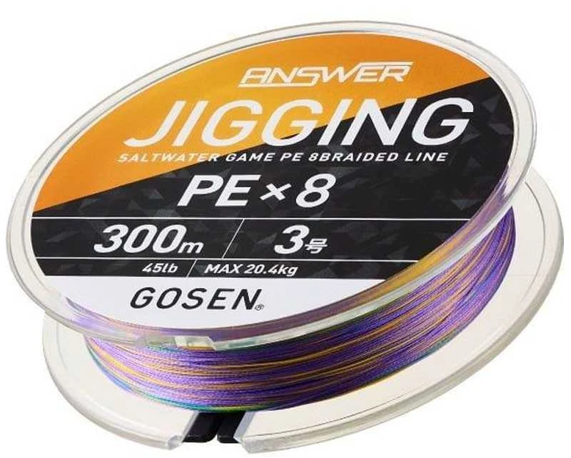 Pintas valas Gosen W8 Answer Jigging PE 300m Multi Color