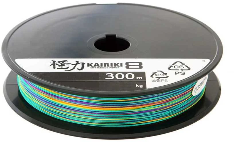 Pintas valas Shimano Kairiki x8 Multi Colour 300m