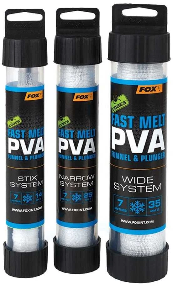 PVA kojinė su tūba ir grūstuvu FOX Fast Melt PVA 25mmx7m