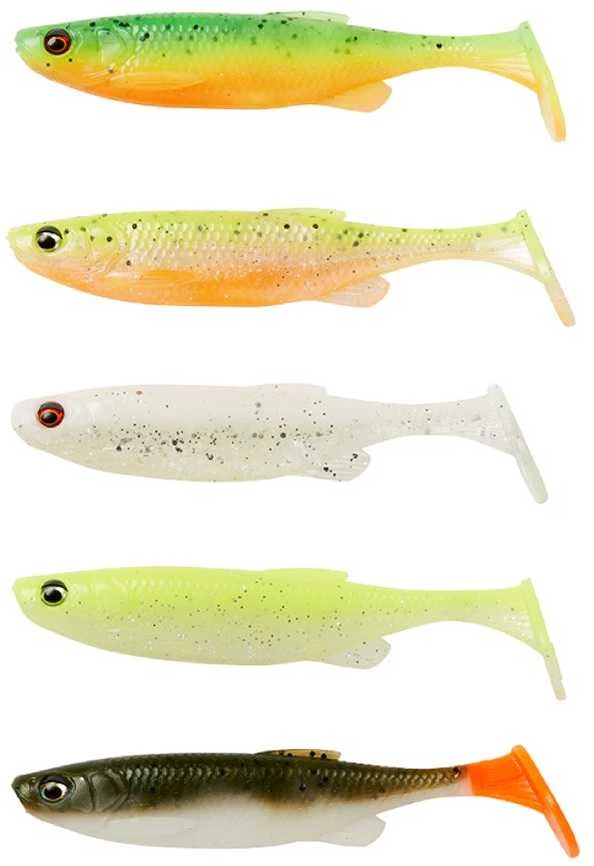 Savage Gear Guminukų rinkinys Savage Fat Minnow T-Tail Mix 10,5cm 11g