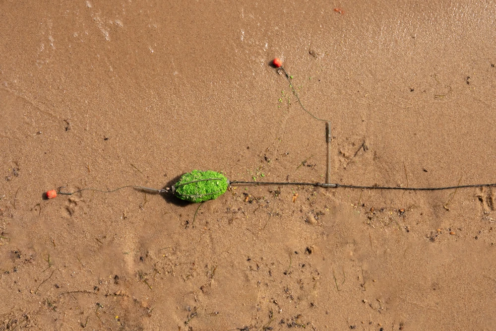 Sistema dugninei žūklei FRY Watermelon Rig On Leadcore 2 Hooks 30-50g