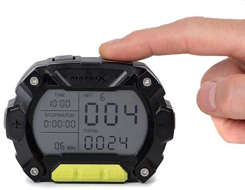 Skaitmeninis chronometras su žuvų skaičiuokle Matrix Digital Clicker Pro