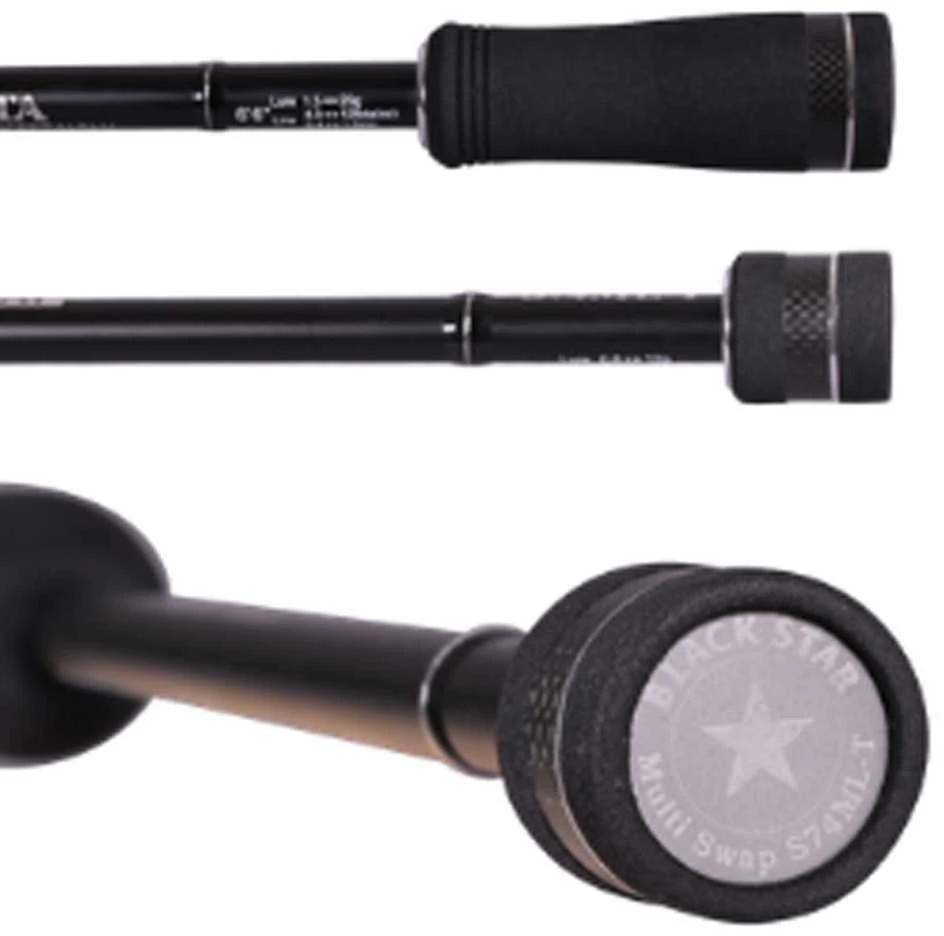 Spiningas XESTA Juodas Star Distance Snatch S83MH-T 2,51m 1,5-25g