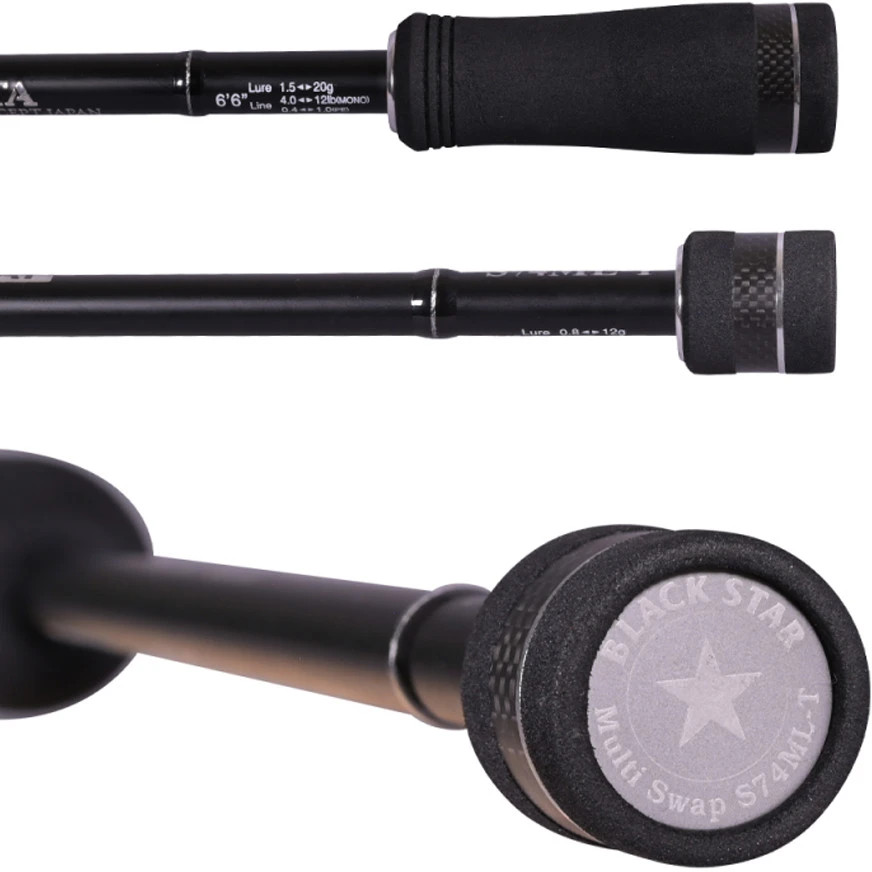 Spiningas XESTA Juodas Star Sharp Friction S69L-S 2,05m 0,6-10g
