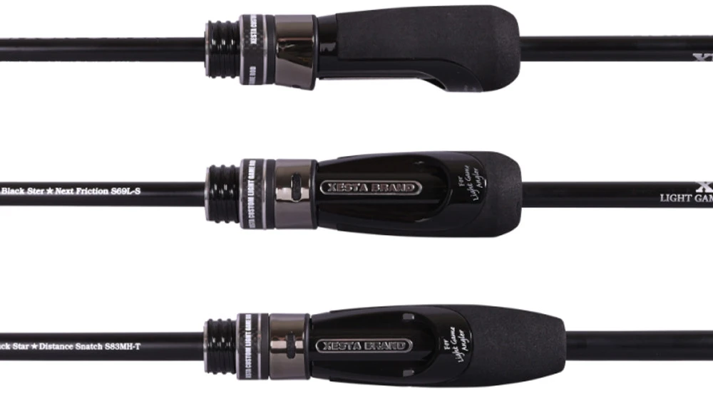 Spiningas XESTA Juodas Star Sharp Friction S69L-S 2,05m 0,6-10g