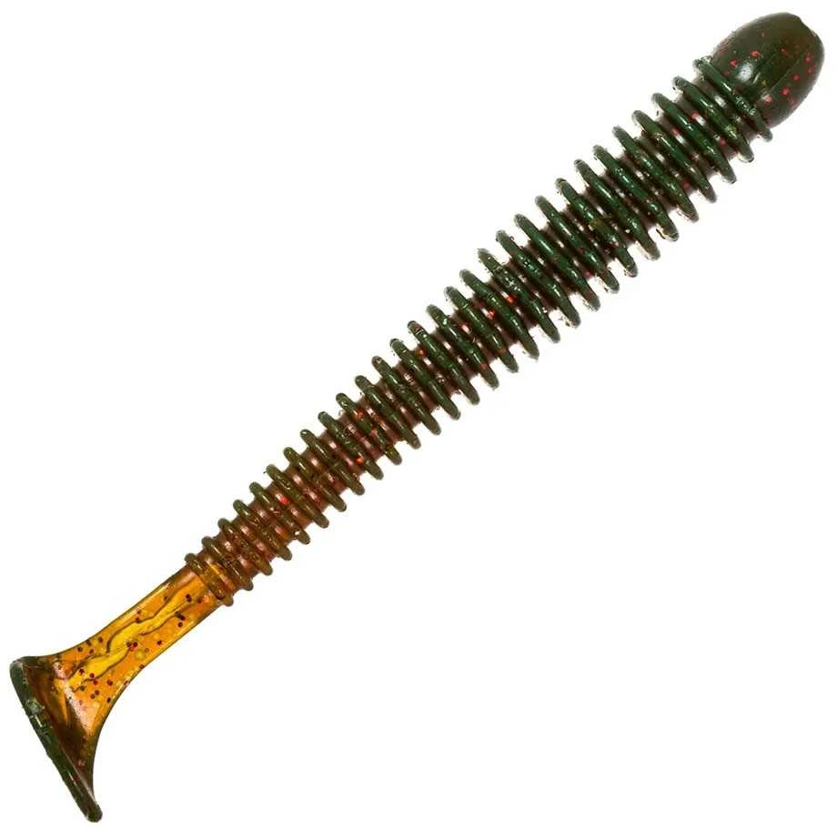 Spiningavimo masalas Crazy Fish Vibro Worm 3" (5 vnt.)
