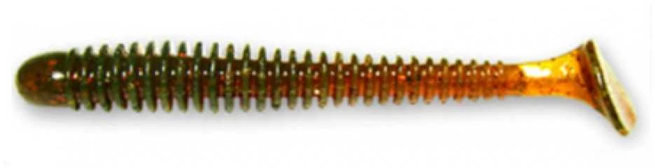 Spiningavimo masalas Crazy Fish Vibro Worm 4.5" (5 vnt.)