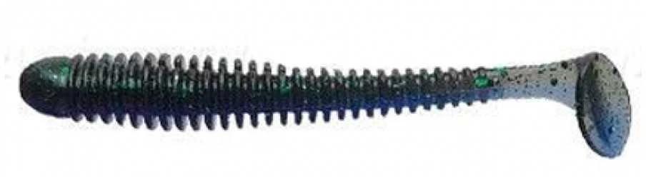 Spiningavimo masalas Crazy Fish Vibro Worm 4.5" (5 vnt.)