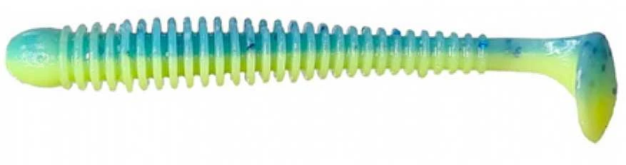 Spiningavimo masalas Crazy Fish Vibro Worm 4.5" (5 vnt.)