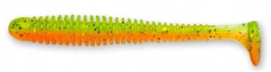 Spiningavimo masalas Crazy Fish Vibro Worm 4.5" (5 vnt.)