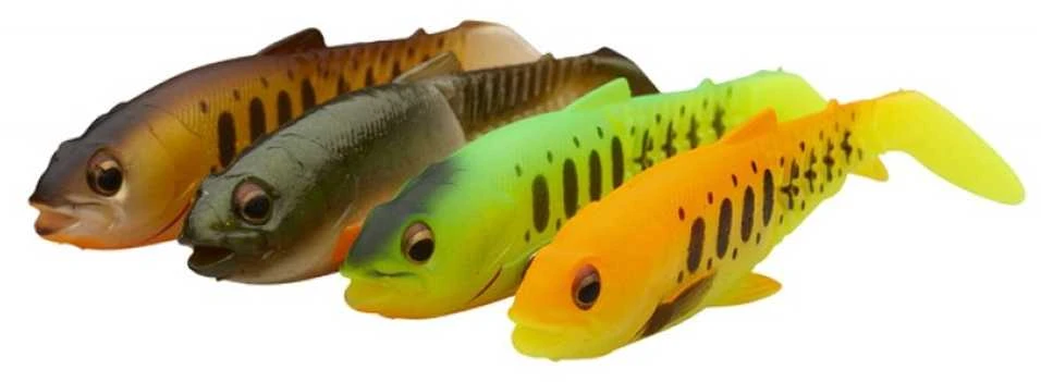 Spiningavimo masalų rinkinys Savage Gear Craft Cannibal Paddletail mix 8,5cm 7g 4vnt