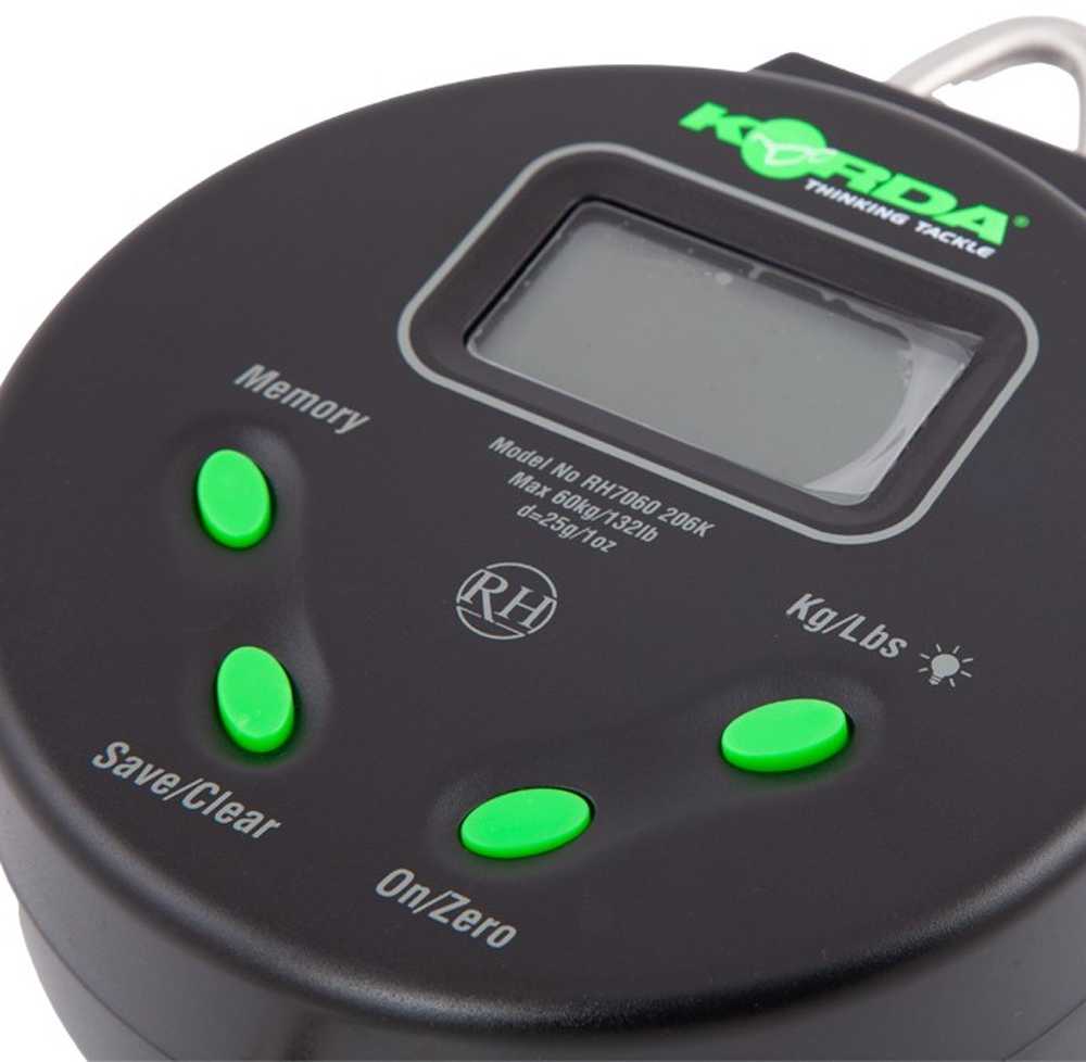 Svarstyklės Korda Digital Scales iki 60kg