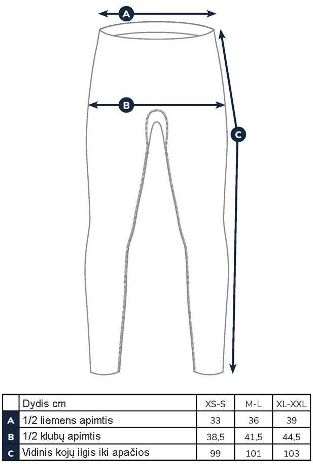 Termo kelnės Adventer & Fishing Functional Underpants Steel & Juodas