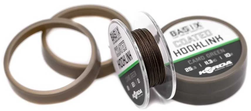 Valas pavadėliams Korda Basix Coated Hooklink 10m