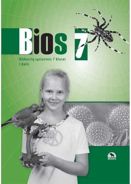 KNYGA Briedis Bios 7. Biologijos užduočių sąsiuvinis 7 kl., I d.