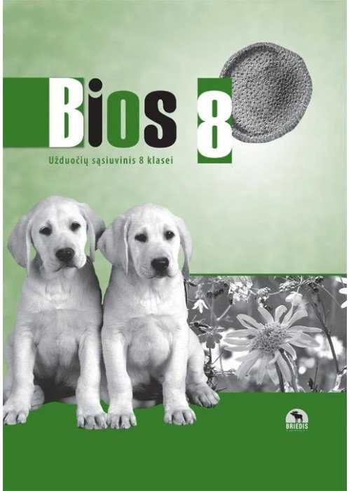 KNYGA Briedis Bios 8 Biologijos užduočių sąsiuvinis 8 klasei