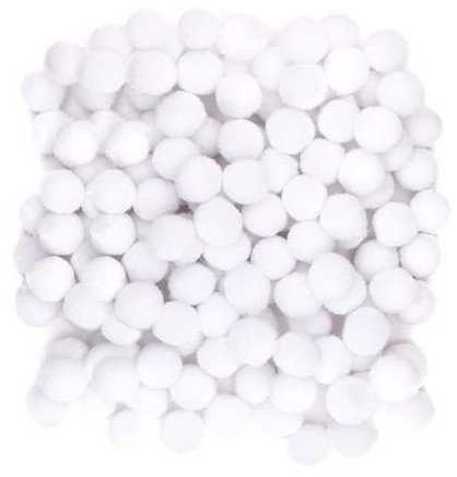 Dallprint Akriliniai burbuliukai balti 120vnt. 1cm