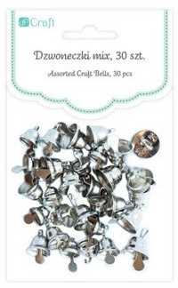 Dallprint Varpeliai metaliniai,sidabriniai MIX,30vnt.