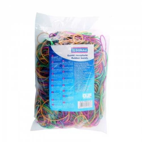 Donau spalvotos guminės juostelės 0,5 kg pakuotė