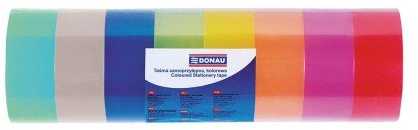 Donau Spalvota lipni juostelė 18mmx18m/ 8vnt.