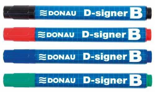 Donau Žymeklis baltai lentai 750 juodas